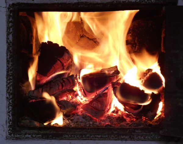 Костер в землянке