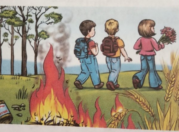 Осторожно с огнем в лесу