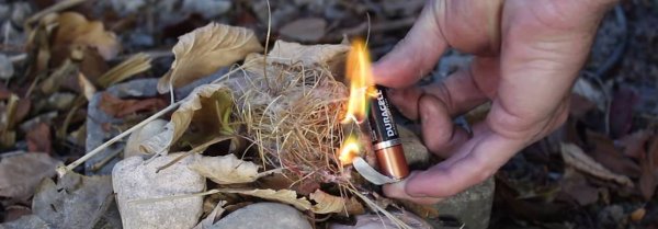 Разжигание костра без спичек