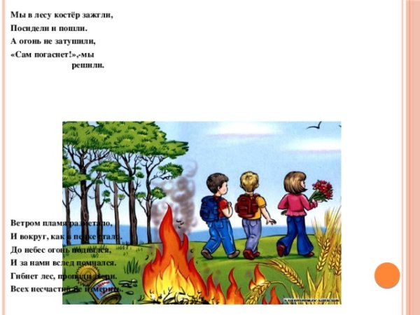 Дети разжигают костер в лесу