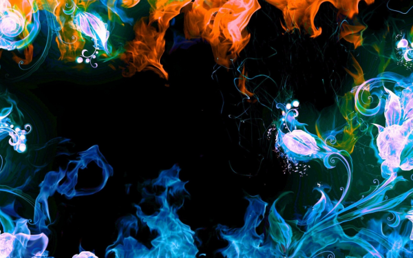 Огненный фон