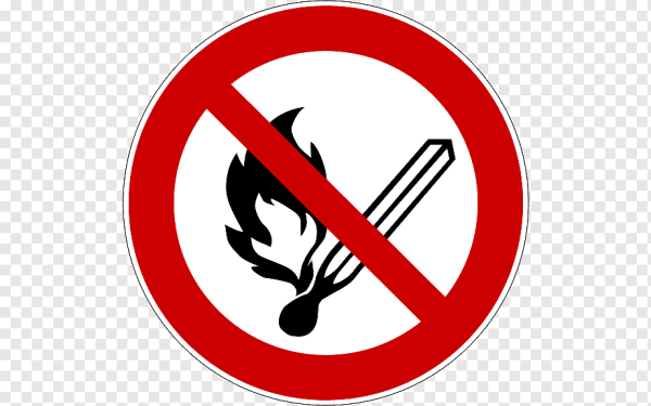 Знак огонь запрещен
