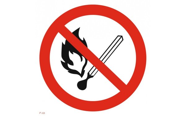 Знак не разжигать огонь