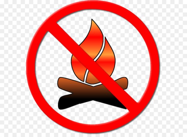 Знак запрет костра