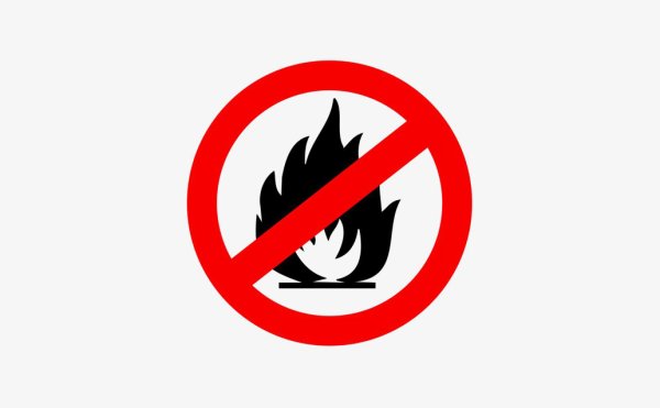 Знак безопасности огонь