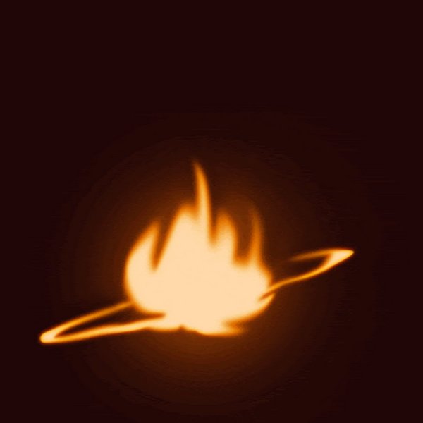 Анимированный взрыв огня