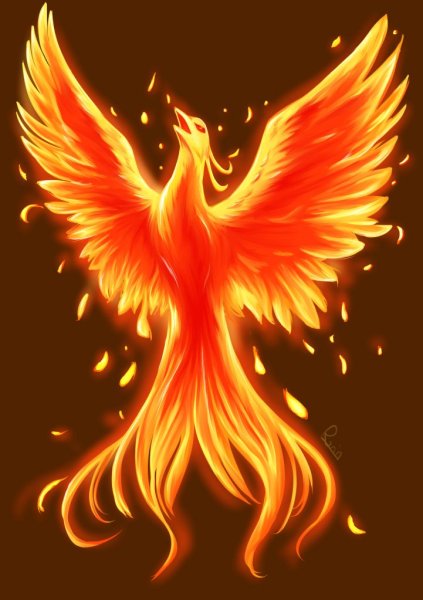 Птица Феникс Восставшая из пепла Легенда