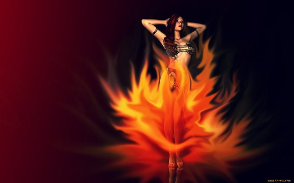 Огненная девушка