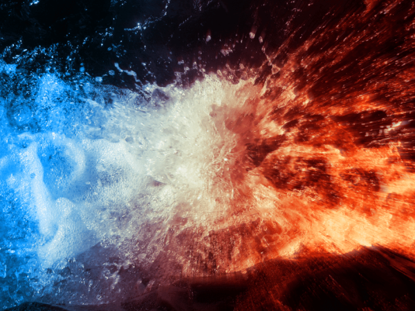 Огонь и вода фон