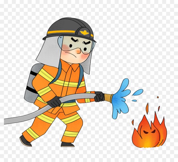 Пожарник мультяшный