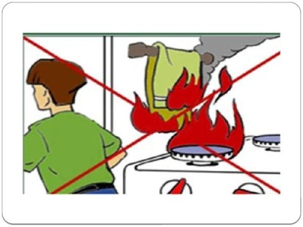 Пожарная безопасность для детей газовая плита