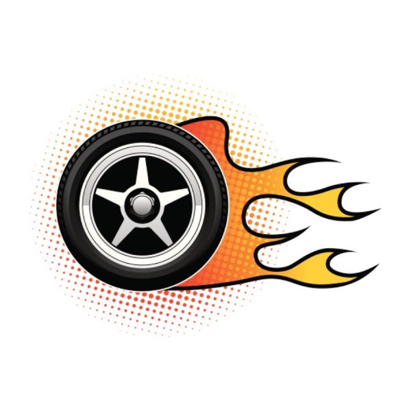 Хот Вилс колесо с огнем