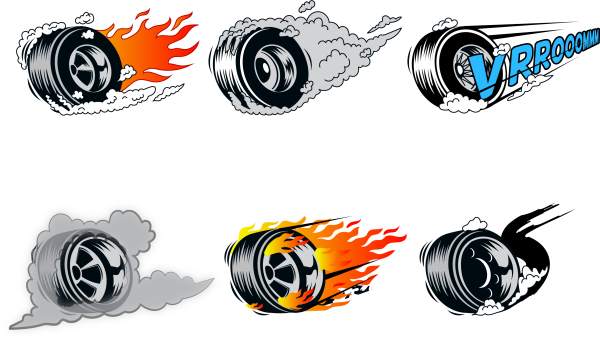 Хот Вилс колесо с огнем