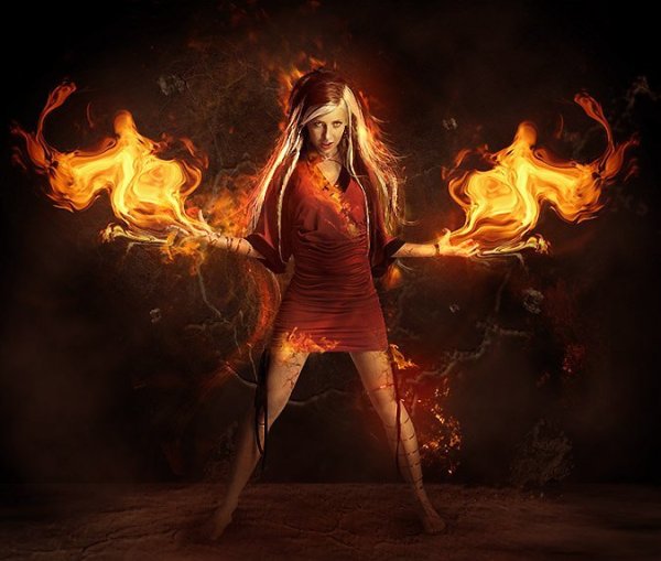 Огненная девушка