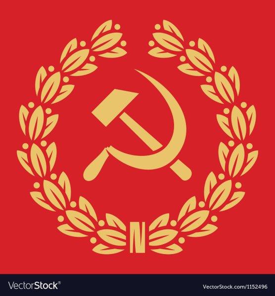 Серп и молот с венком