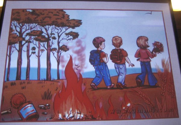 Рисунок на тему не шути с огнем