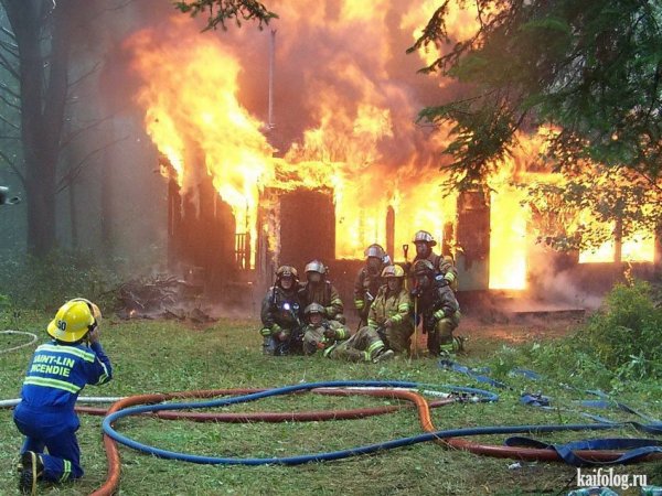 Пожарник прикол