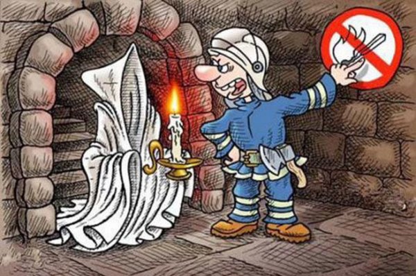 Пожарные карикатуры