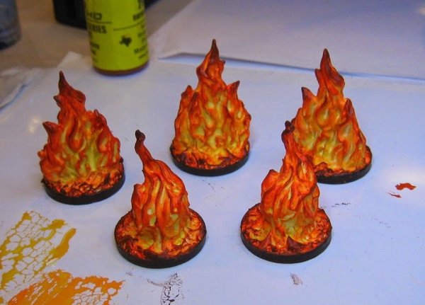 Лепка огонь