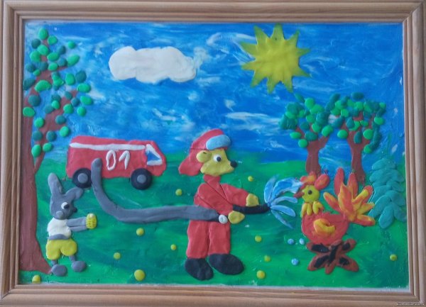 Неопалимая Купина пластилинография