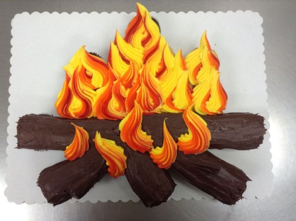 Костер из пластилина