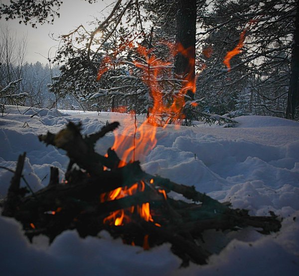 Зимний костер