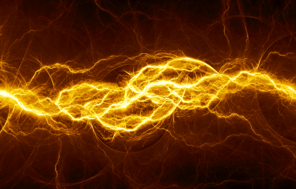 Фон молнии разноцветный