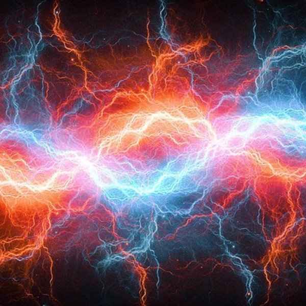 Огонь и молния фон