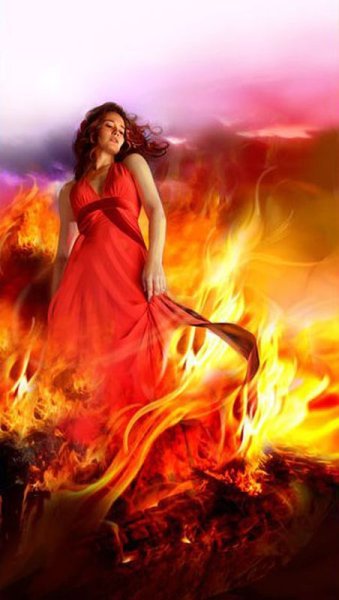 Любовь Огненная женщина