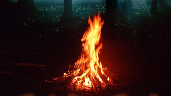 Огонь обрезанный пламя