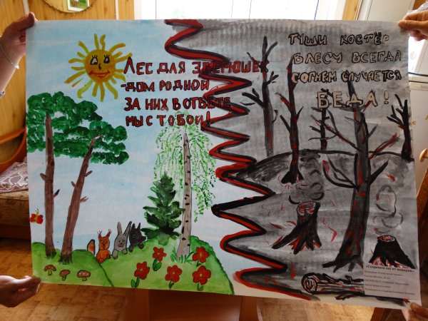 Плакат на тему защита леса