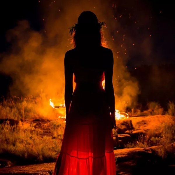 Девушка в горящем доме