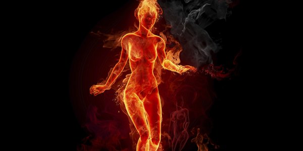 Огненная девушка