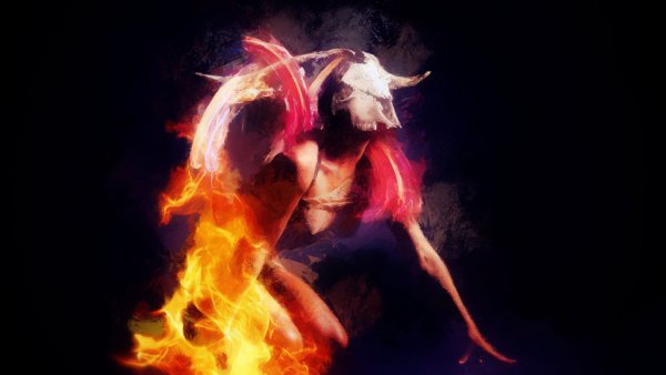 Девушка и огонь