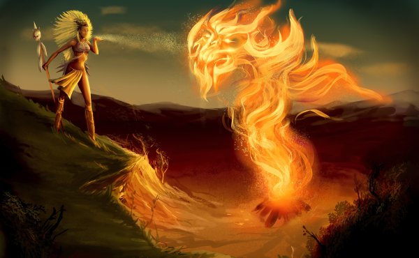 Фэнтези огонь