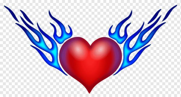 Нарисовать пламенное сердце