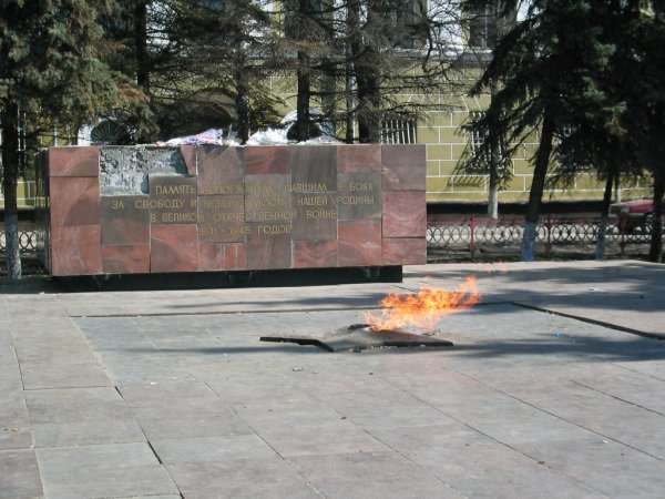Памятник вечный огонь в Вологде