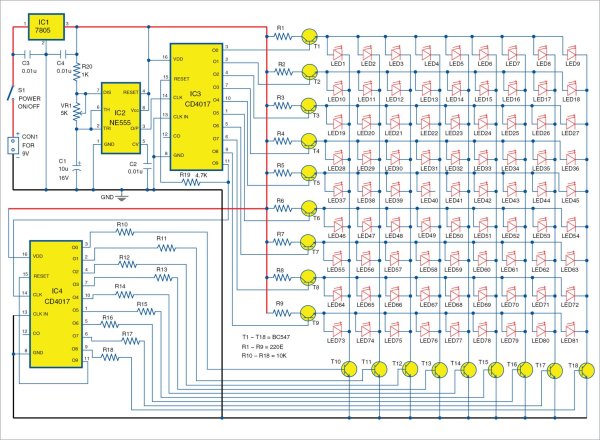 CD 4017 микросхема