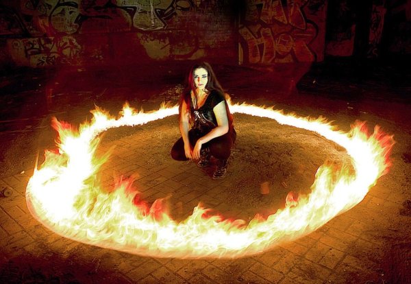 Огонь вокруг человека