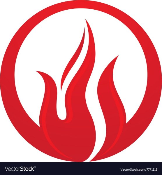 Стилизованный огонь для логотипа