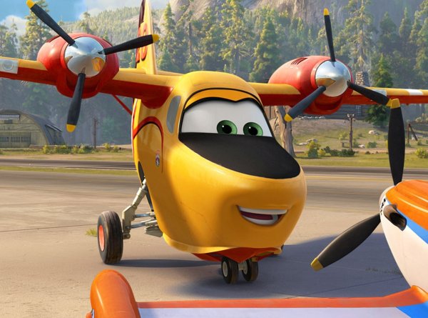 Оранжевый самолет мультик