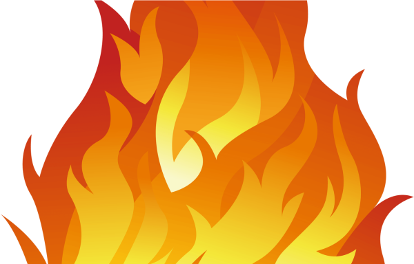 Огонь нарисованный