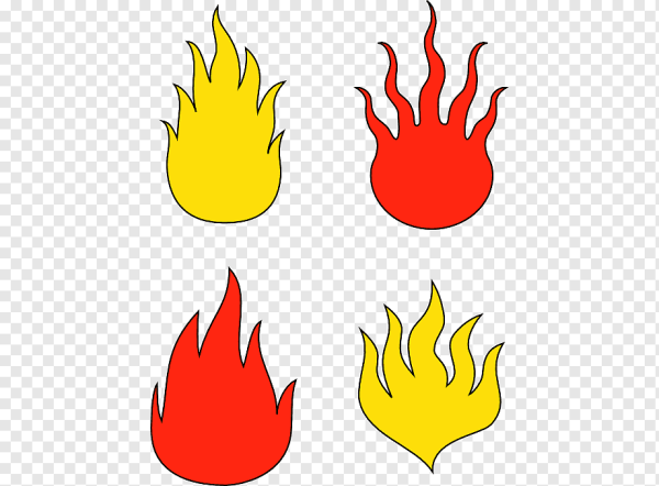 Огонь нарисованный
