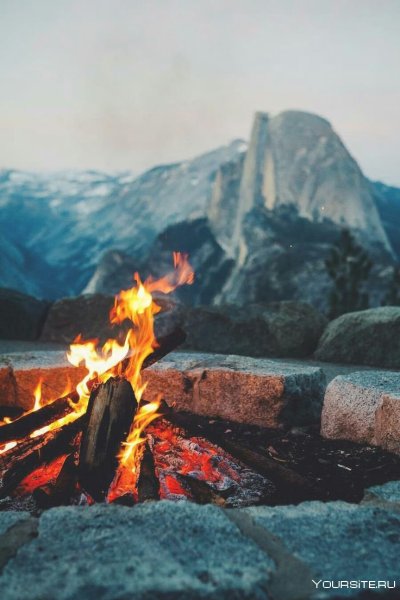 Горы в огне