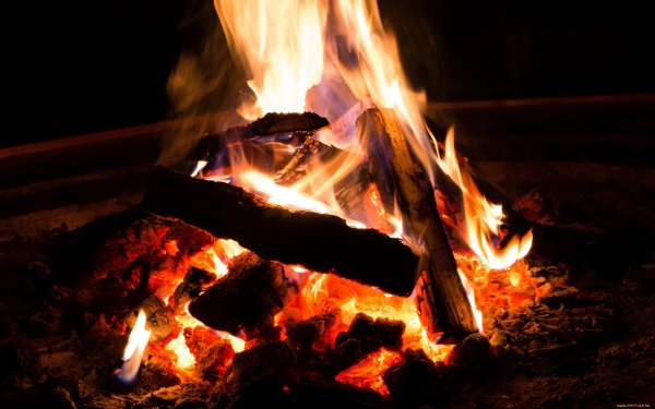 Костер фото