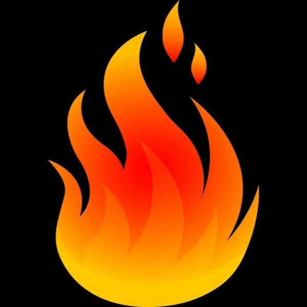 Огонь смайлик высокое качество