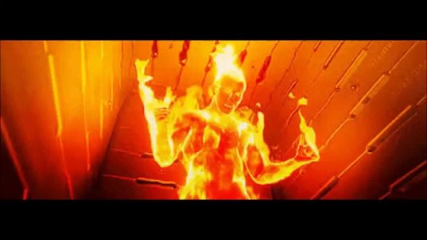 Огненный человек гиф