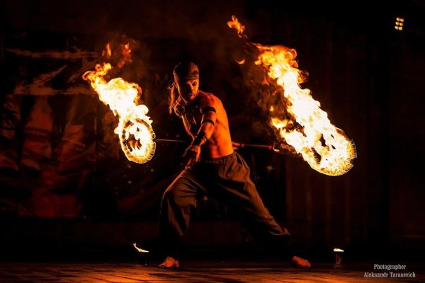 Огненное фаер шоу Гавайи