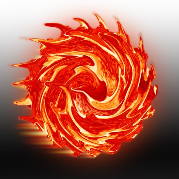 Красный Огненный шар