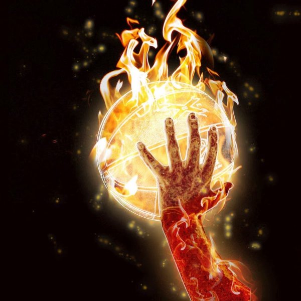 Огненный мяч баскетбол